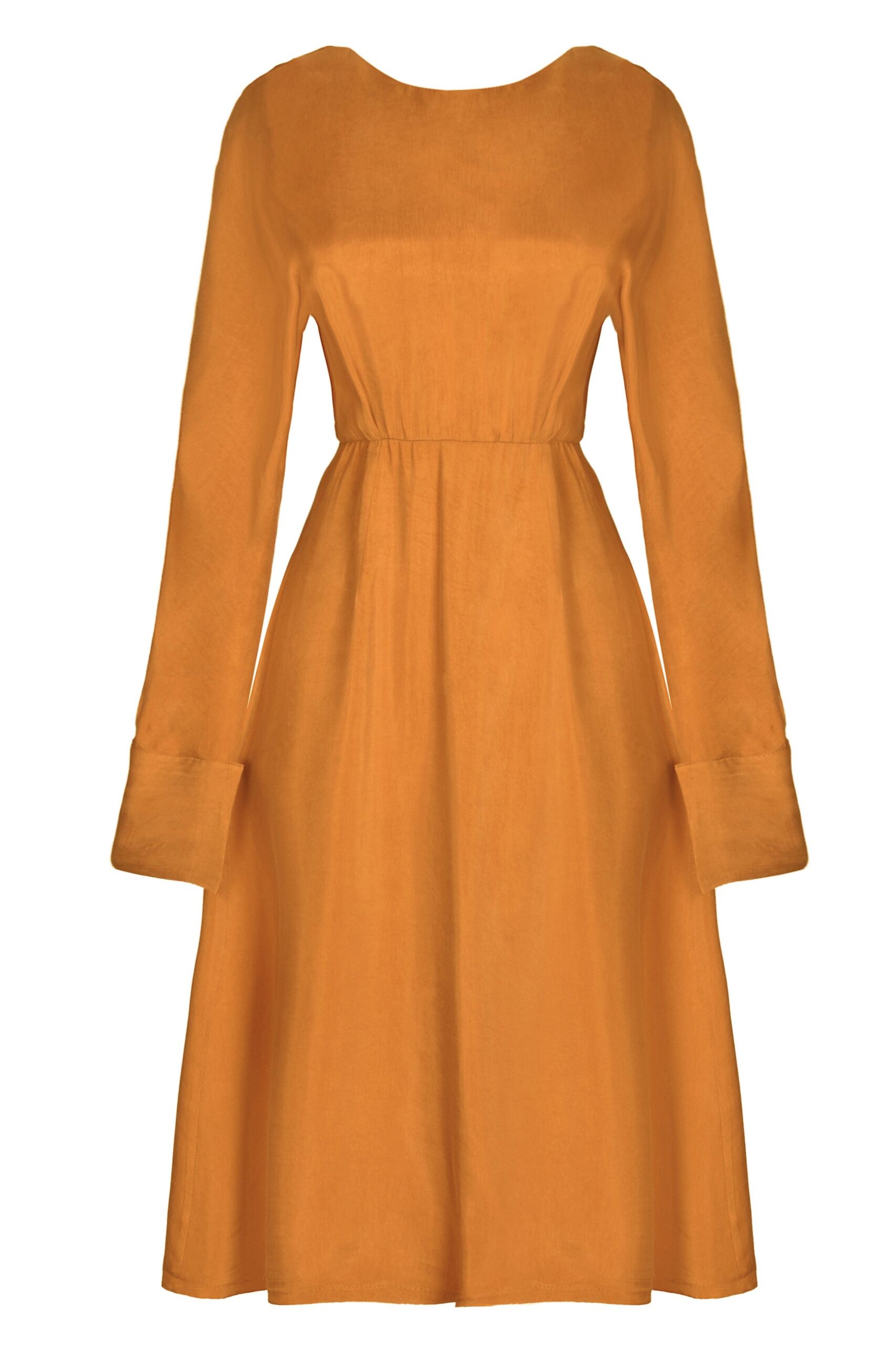 Mustard Yellow Midi Dress - Image 6