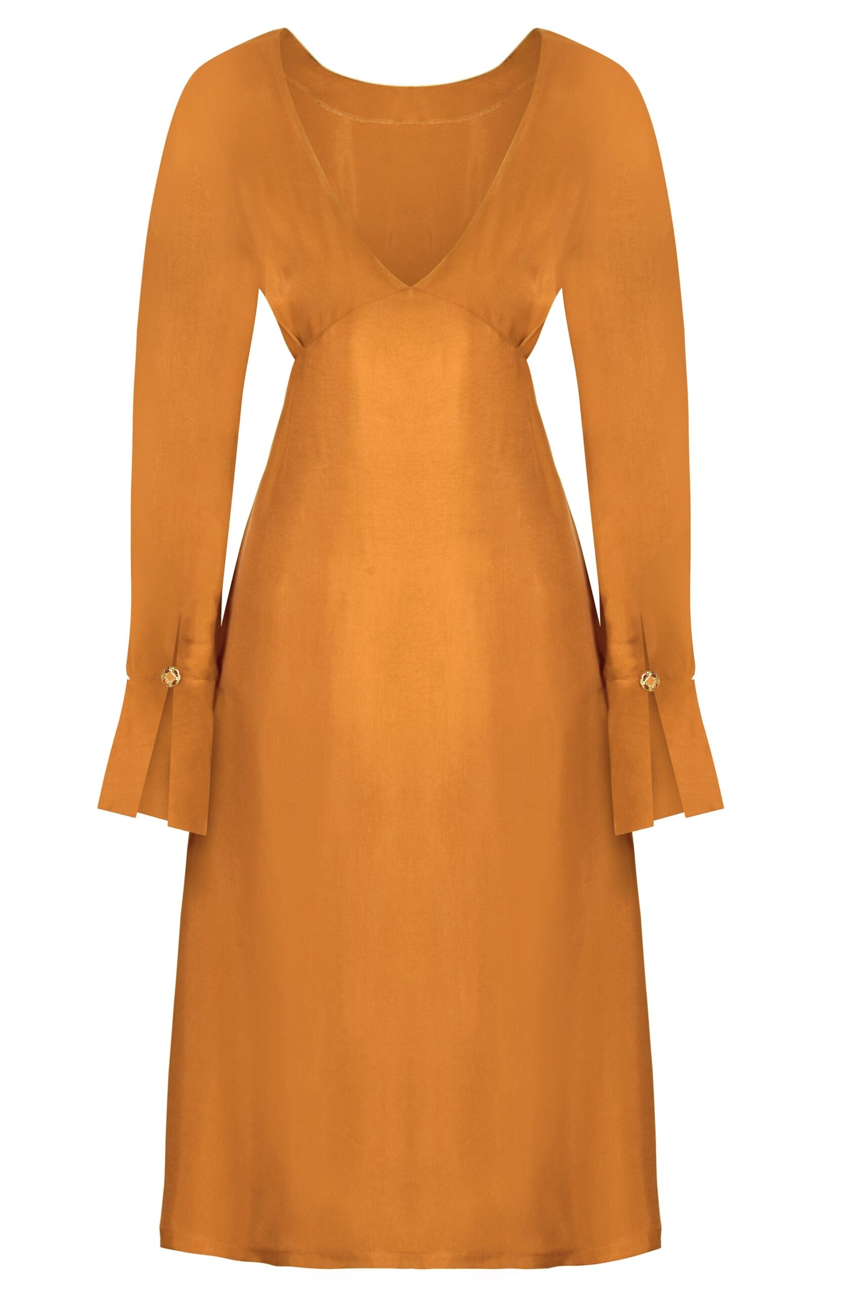 Mustard Yellow Midi Dress - Image 3