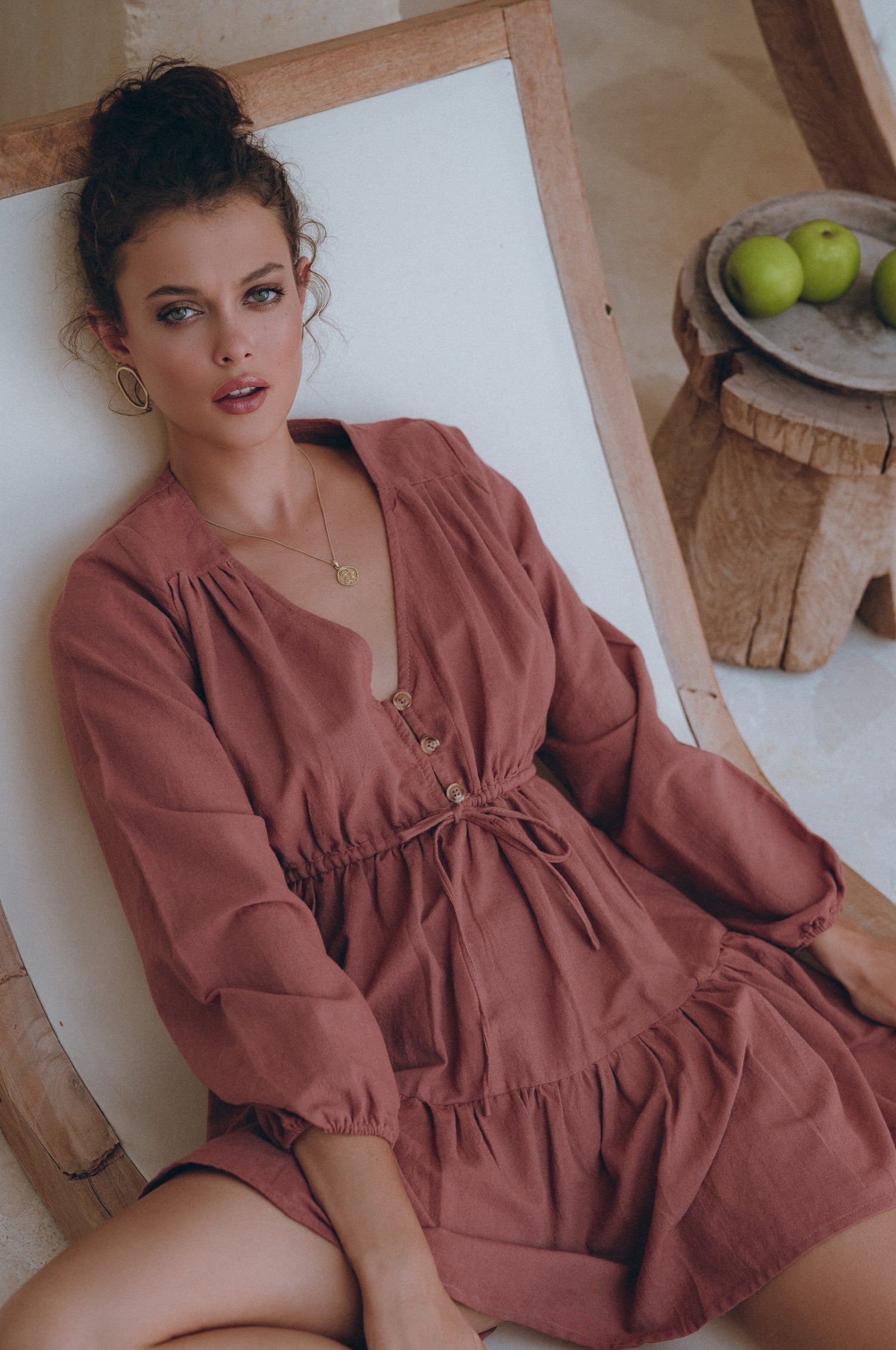 Positano Linen Mini Dress - Image 19