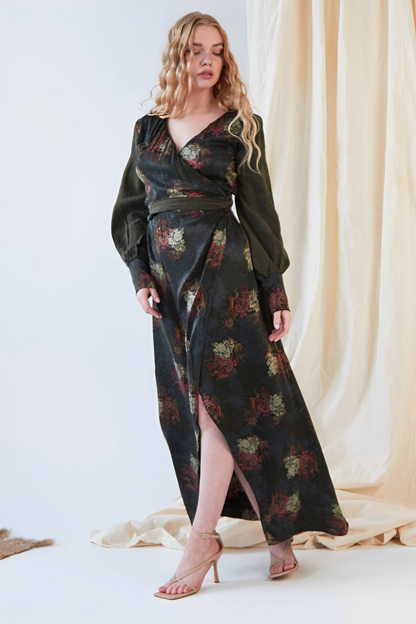 Long Sleeve Wrap Dress - Image 5