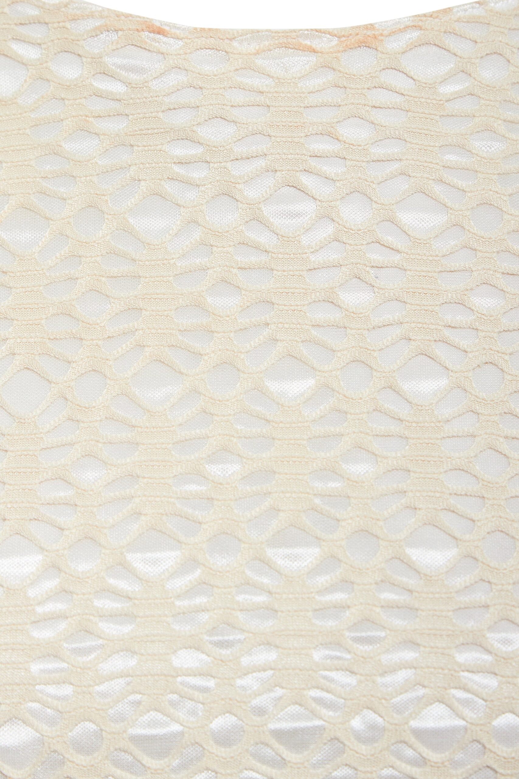 Ivory Lace Backless Dress - Image 4