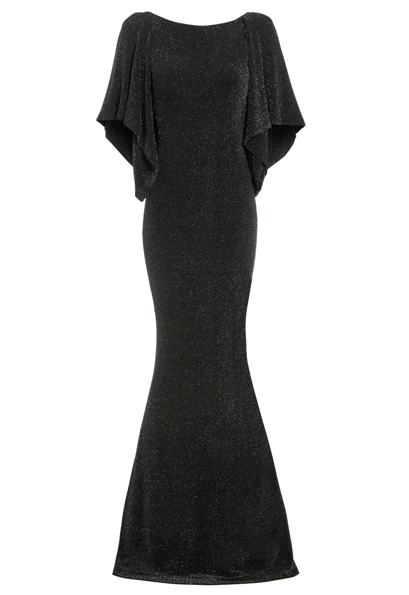 Black Cowl Back Gown - Image 15