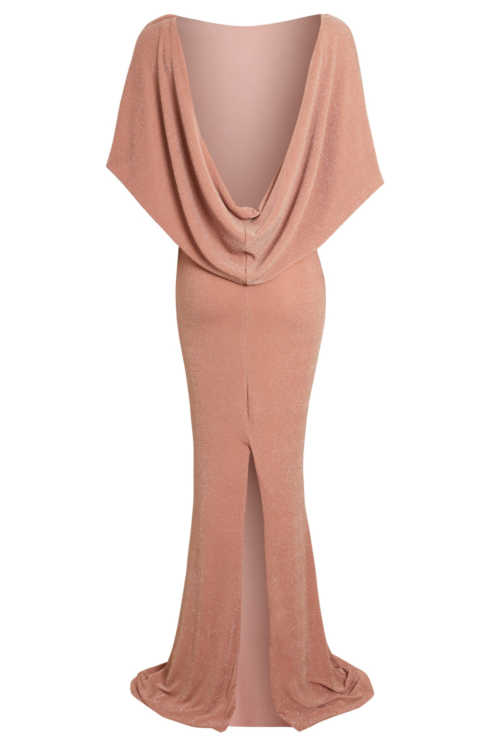 Mocha Backless Maxi Dress - Image 3