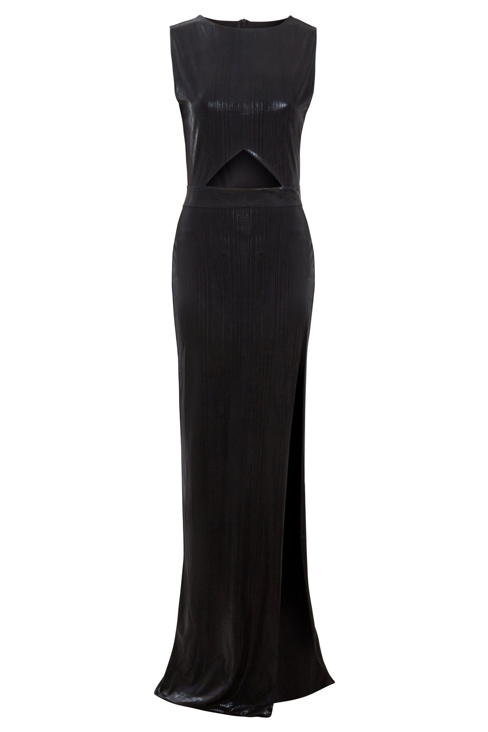 Black Cut-Out Maxi Dress