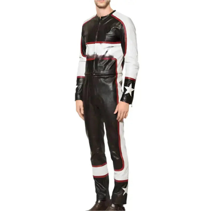 Men’s Leather Racing Jumpsuit